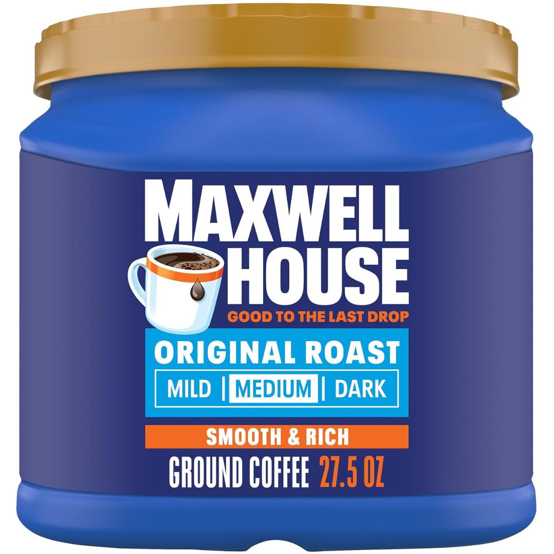 Maxwell House, House Blend, Medium Roast, Ground Coffee, 25.7 oz Canister