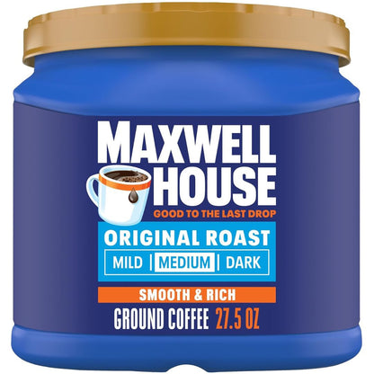 Maxwell House, House Blend, Medium Roast, Ground Coffee, 25.7 oz Canister