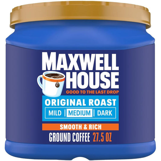 Maxwell House, House Blend, Medium Roast, Ground Coffee, 25.7 oz Canister