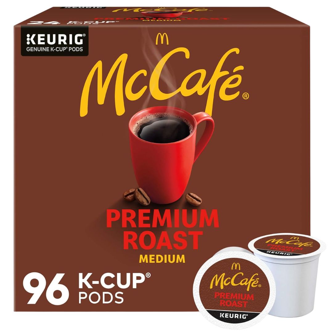 McCafe Premium Roast Coffee, Medium Roast, 96 K-Cup Pods