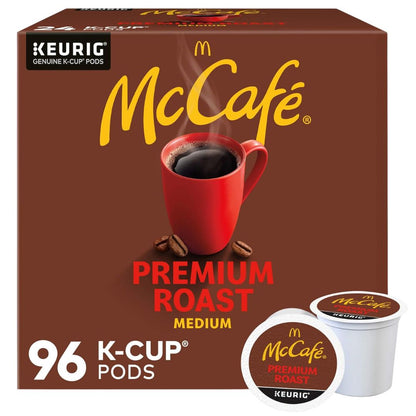 McCafe Premium Roast Coffee, Medium Roast, 96 K-Cup Pods