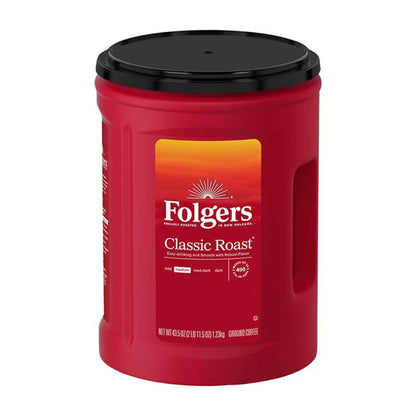 Folgers Classic, Medium Roast, Ground Coffee, 43.5 oz