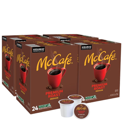 McCafe Premium Roast Coffee, Medium Roast, 96 K-Cup Pods