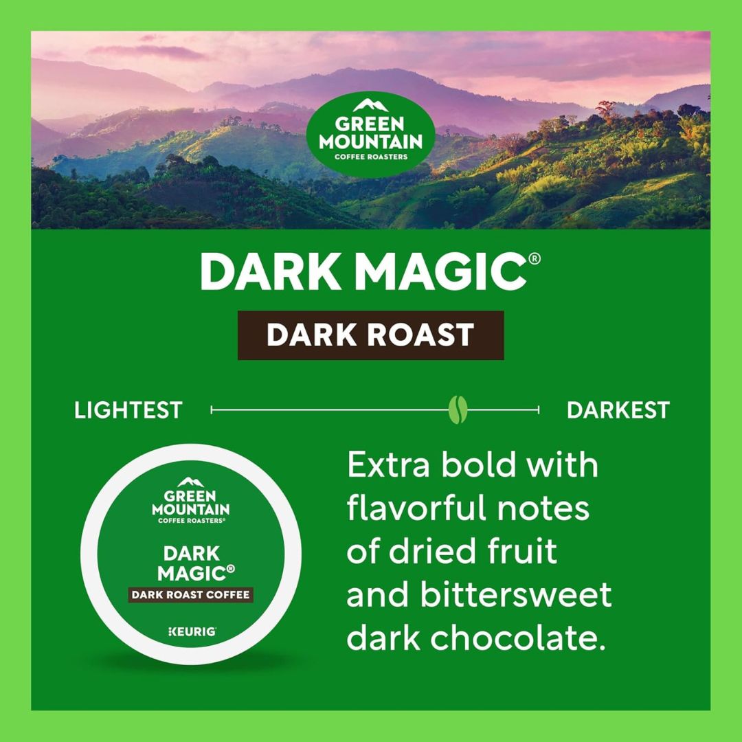 Green Mountain Coffee, Dark Magic, Dark Roast, 96 K-Pods