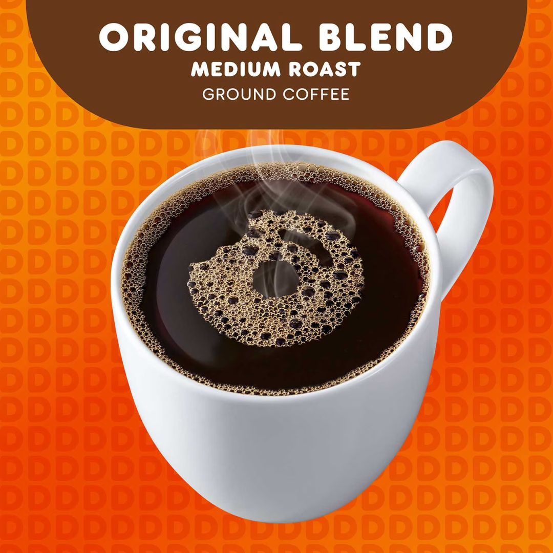 Dunkin' Original Blend, Medium Roast, Ground Coffee, 40 oz Canister